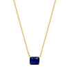 THE BLUE SOLITAIRE EMERALD NECKLACE
