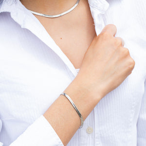 silver chain bracelet