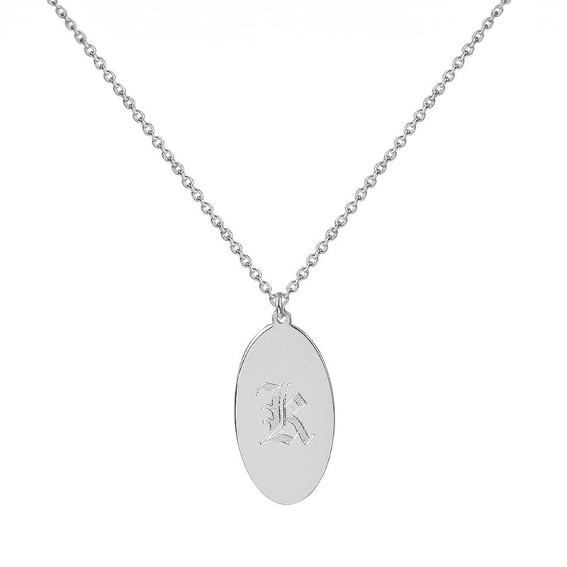 THE ENGRAVED OVAL PENDANT NECKLACE (CHAPTER II BY GREG YÜNA X THE M JEWELERS)