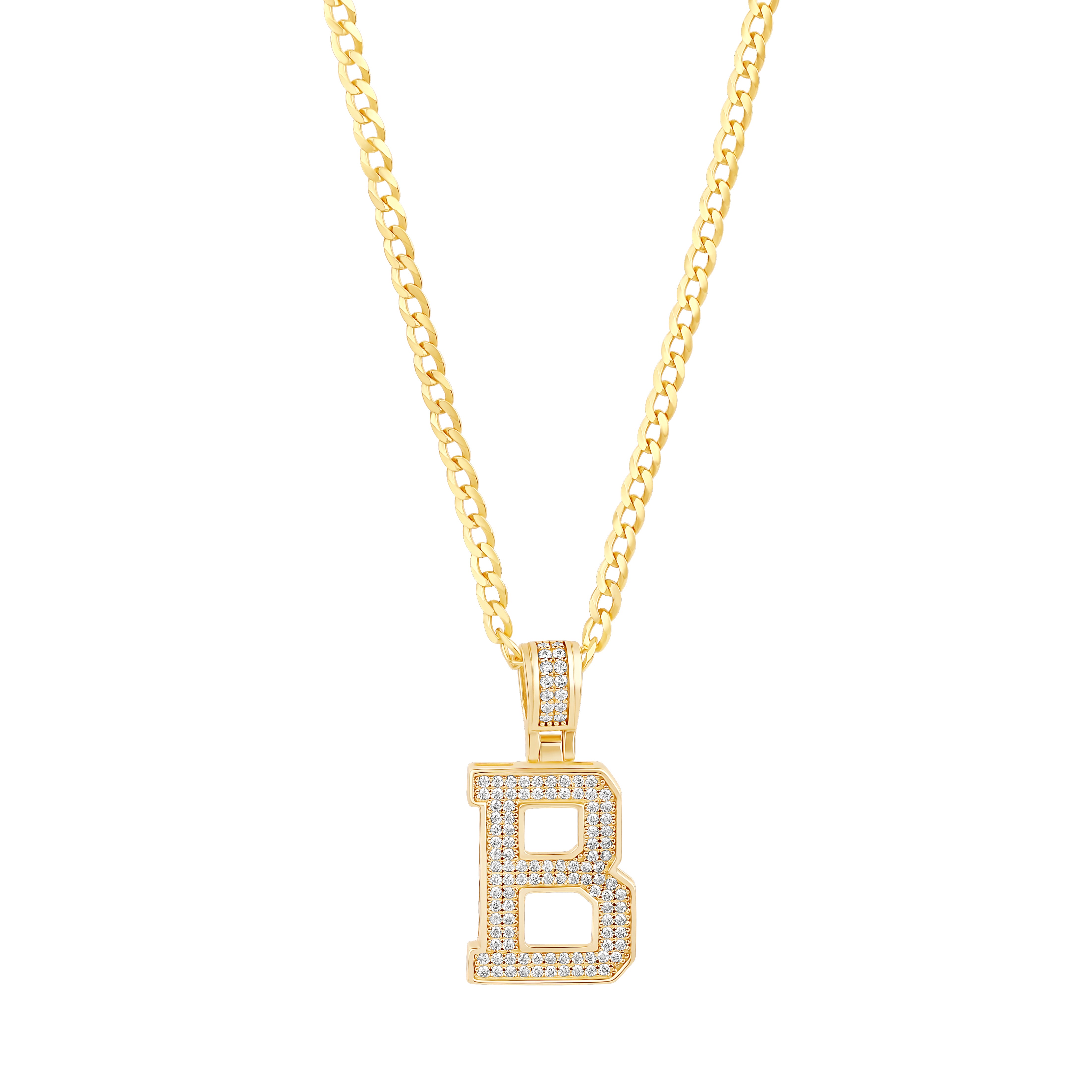 The Varsity Number Pendant Necklace - Metal : Gold Vermeil - The M Jewelers