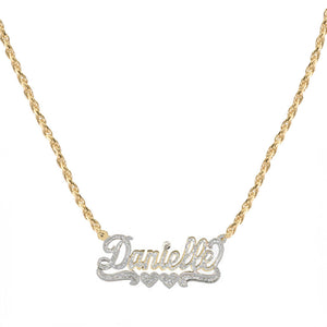 THE CLASSIC ROPE NAMEPLATE NECKLACE