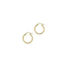 THE 14KT GOLD MID SIZE HOOPS