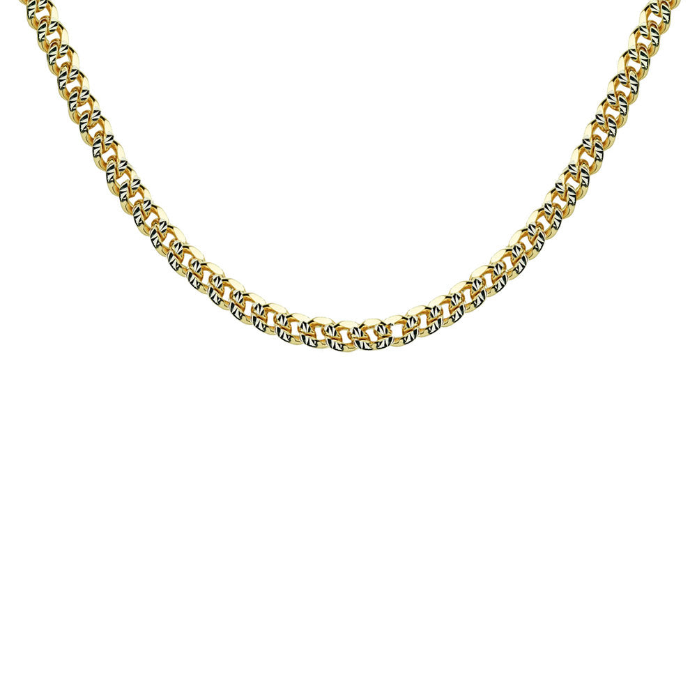 The Figaro Chain - Metal : 14kt Yellow Gold - Length : 18 - The M Jewelers