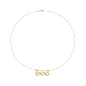666 angel number necklace