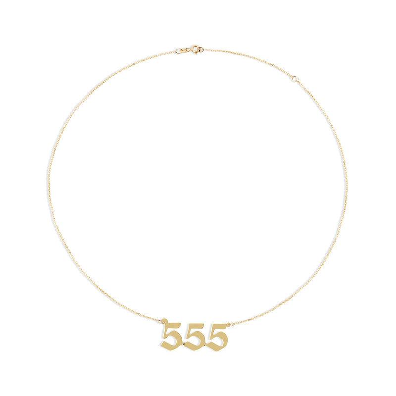 555 angel number necklace