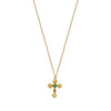 THE EMERALD HEART CROSS NECKLACE