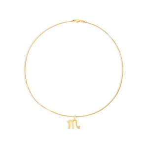 scorpio zodiac sign pendant necklace