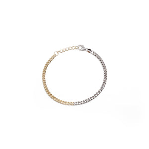 THE TWO TONE CURB BRACELET