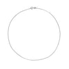 silver snake chain choker necklace
