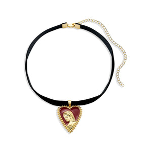 virgin mary velvet choker