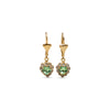 THE DEIS EMERALD HEART EARRINGS