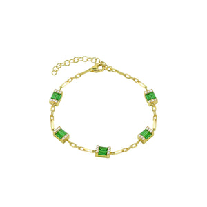 THE GREEN EMERALD REDA LINK BRACELET (CHAPTER II BY GREG YÜNA X THE M JEWELERS)