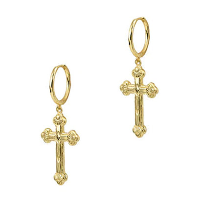 THE SIENA CROSS EARRINGS