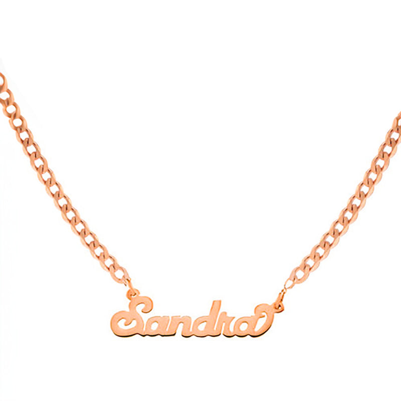 THE NAMEPLATE NECKLACE (CURB CHAIN)