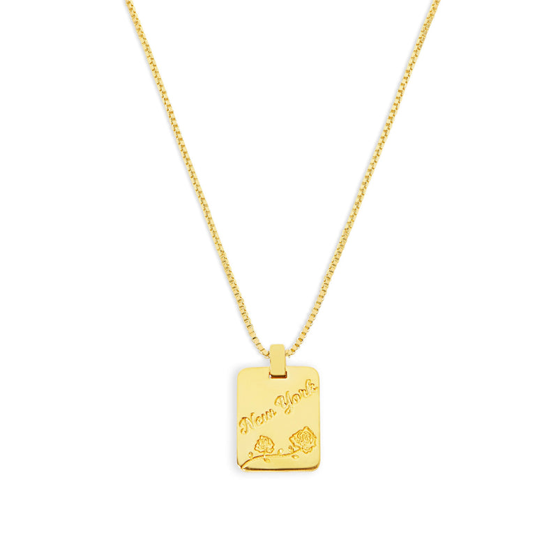 THE NEW YORK ROSE PENDANT NECKLACE