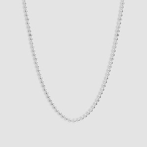 Sterling Silver Moon Cut Ball Chain - 3mm