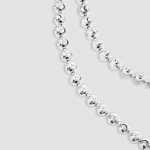 Sterling Silver Moon Cut Ball Chain - 3mm