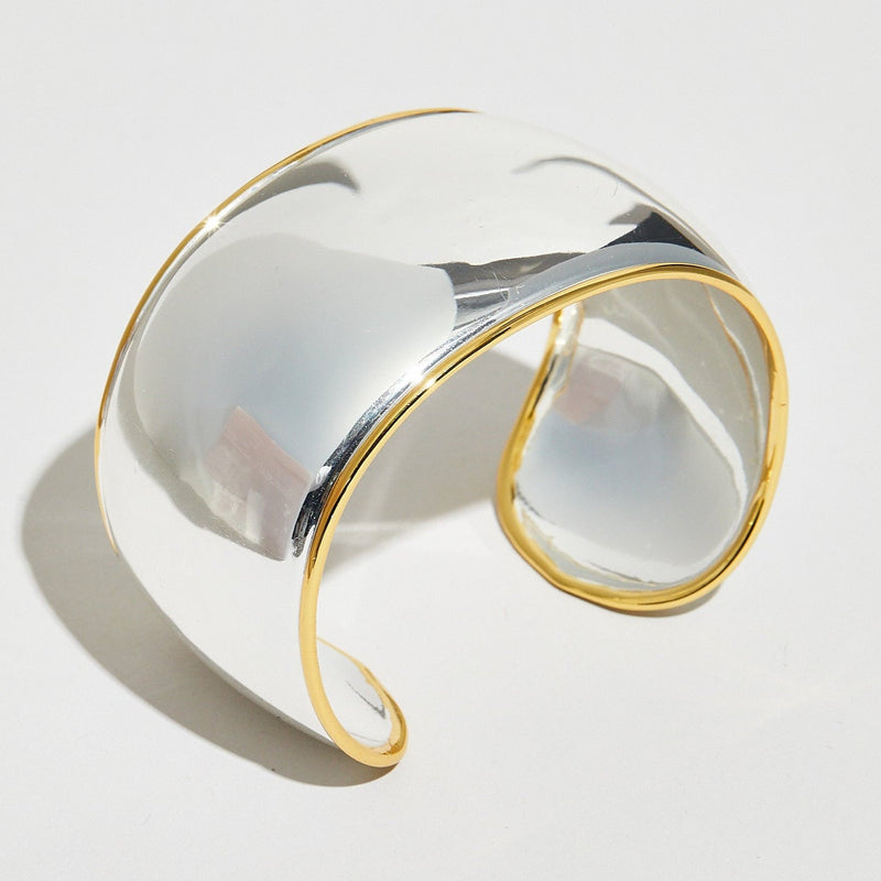 THE TWO TONE WIDE CUFF BRACELET