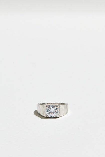 The Rouge Cz Signet Ring