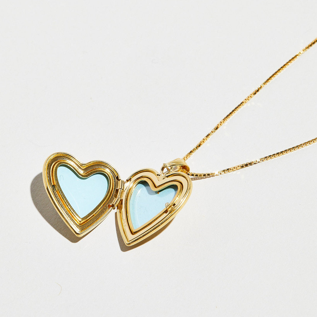 Bohemian Amour Locket Necklace – Pink main image 1