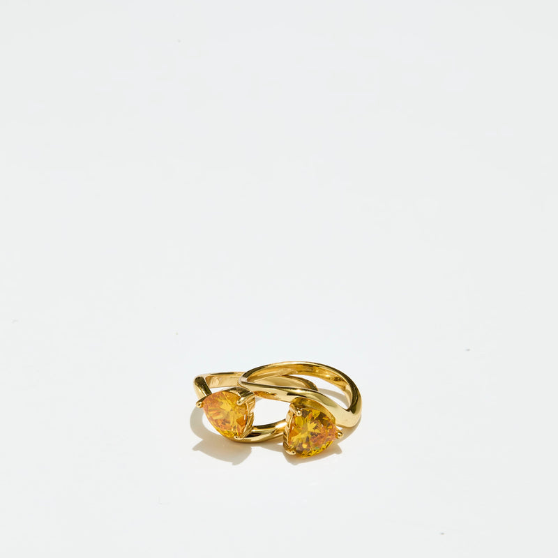 The Heart Stone Friendship Ring (Set of 2)