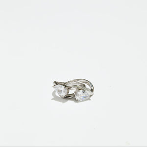 The Pear Stone Friendship Ring (Set of 2)