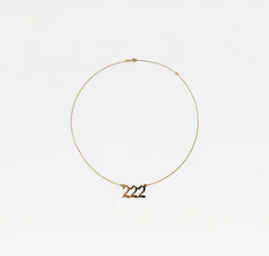The Angel Number Nameplate Necklace