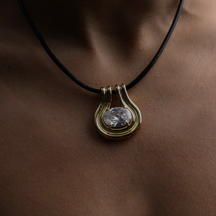 THE BIBI GEM PENDANT NECKLACE