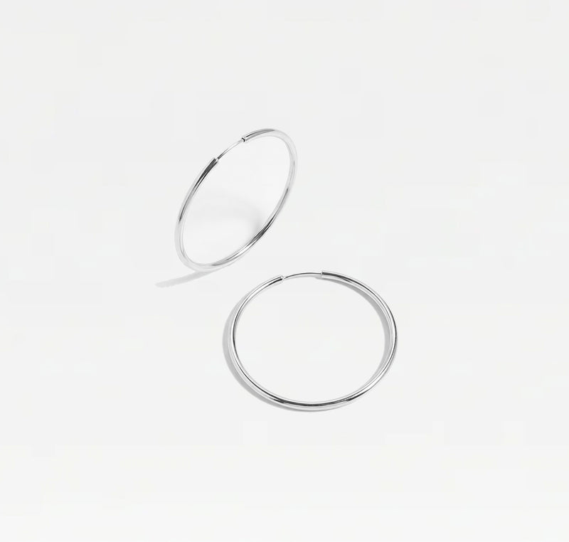 The Thin Mulberry Hoop Earrings
