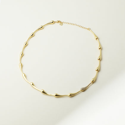 THE LIA SINGLE PAVÉ LINK CHAIN