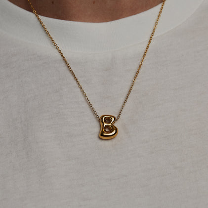 THE ORNATE BUBBLE LETTER NECKLACE