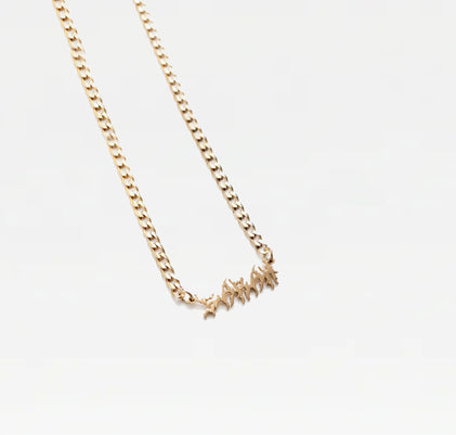 The Heavy Metal Mini Choker Nameplate