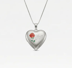 The Mom Rose Photo Locket