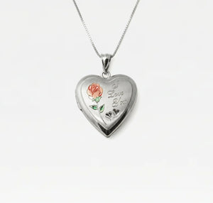 The I Love You Rose Photo Locket