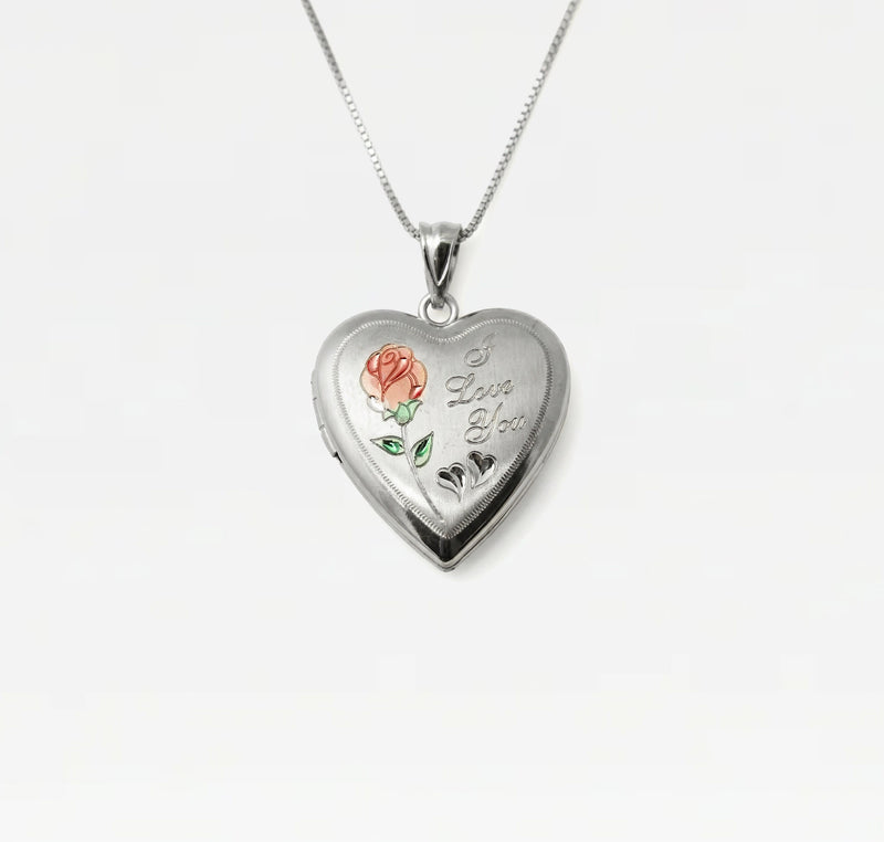 The I Love You Rose Photo Locket