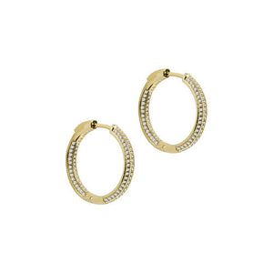 THE PAVE' RAVELLO HOOPS (SMALL)