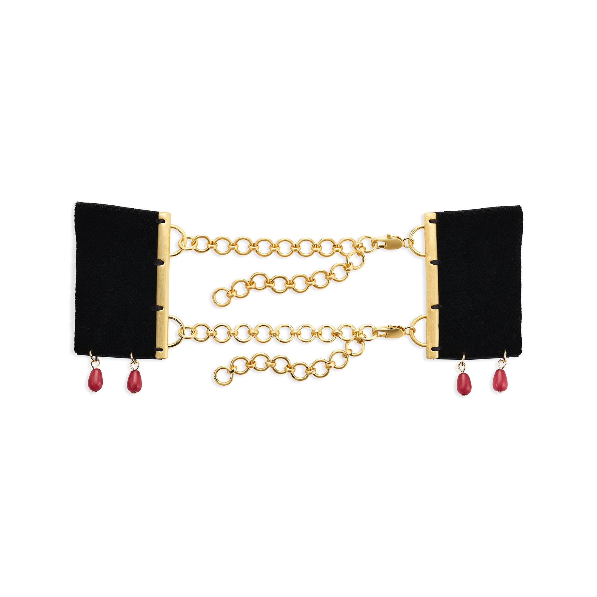 Bleeding Sacred Heart Velvet Choker - Mirror Palais x The M Jewelers