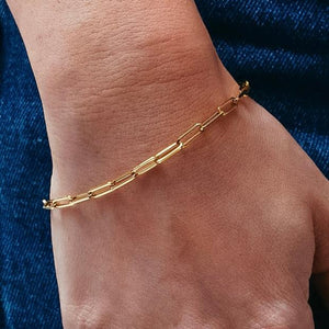 THE 14KT REDA LINK BRACELET