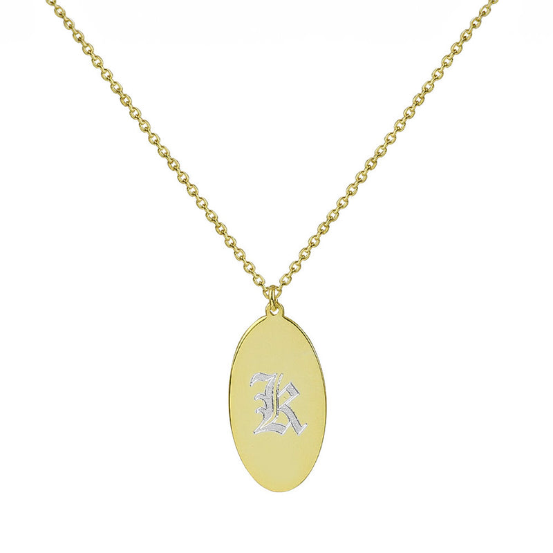 THE ENGRAVED OVAL PENDANT NECKLACE (CHAPTER II BY GREG YÜNA X THE M JEWELERS)