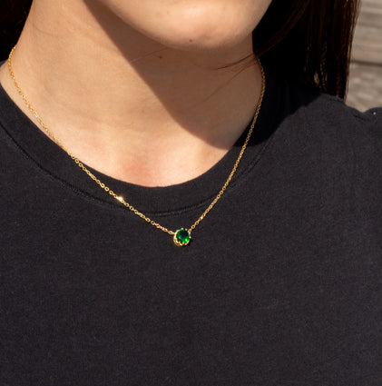 THE ROUND EMERALD PENDANT