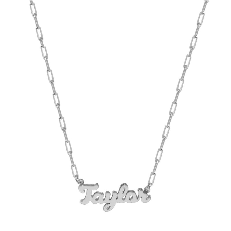 THE REDA LINK DOUBLE PLATE NAMEPLATE NECKLACE
