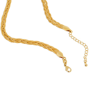 gold braid necklace