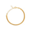 gold flat chain bracelet