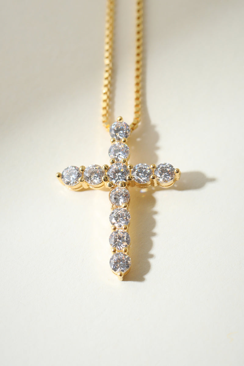 The Bella Pavé Cross Pendant