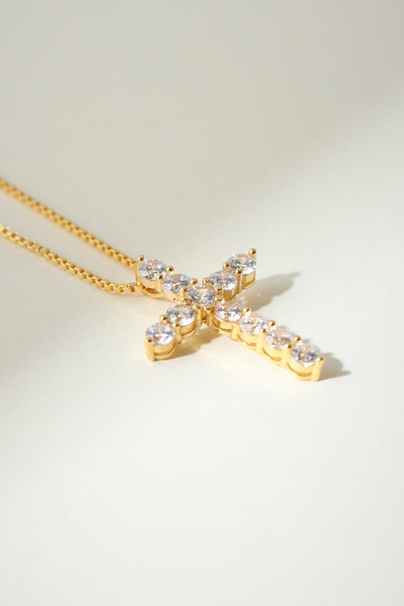 The Bella Pavé Cross Pendant