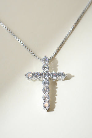 The Bella Pavé Cross Pendant