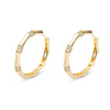 THE PAVE ESSENTIAL BAMBOO HOOPS