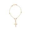 THE HEIRLOOM FIGARO CROSS BRACELET