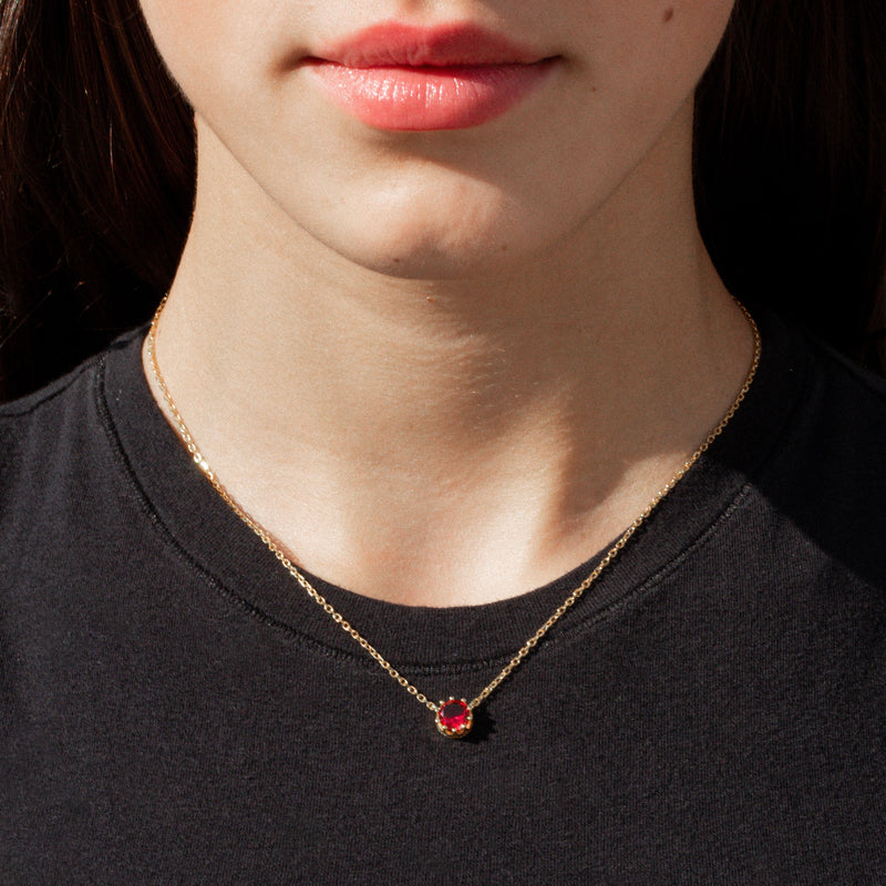 THE ROUND RUBY PENDANT