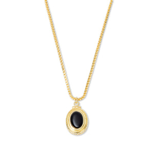 THE ONYX HEIRLOOM PENDANT NECKLACE